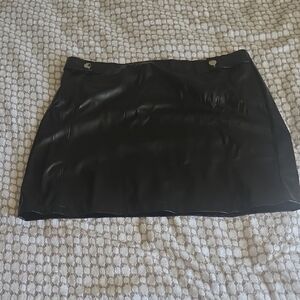 SHEIN Sleek Black Mini Skirt